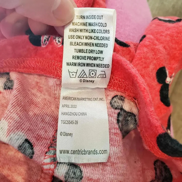 Disney Junior Minnie Mouse Red and Black Pajama Set Size 18m - Picture 5 of 10